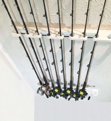 Ceiling Mount Big Game Rod Holder For 10 Fishing Rods And Reels