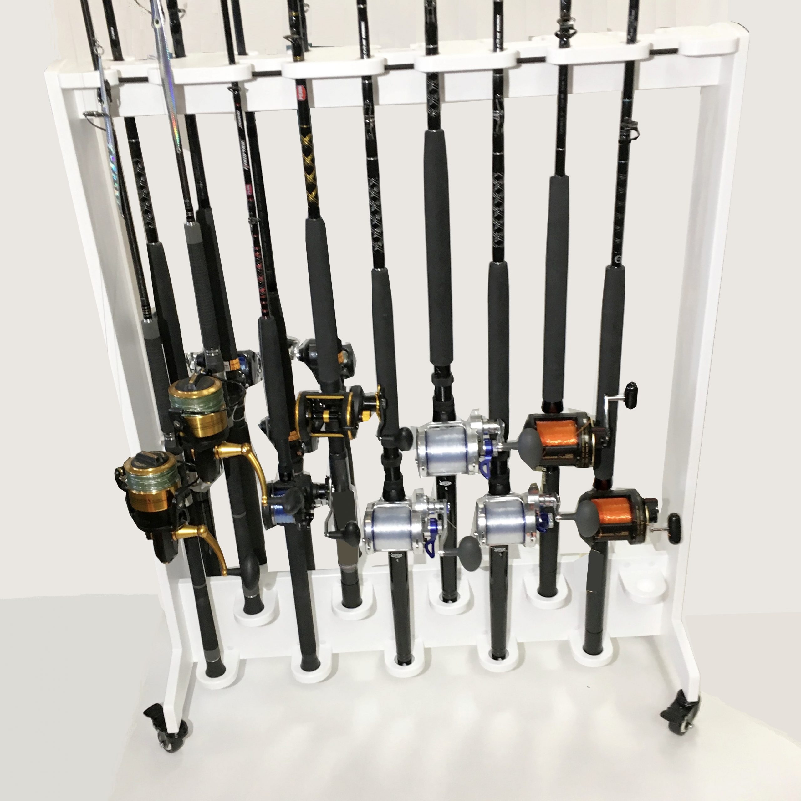 Fishing Rod Storage Rack Ceiling or Wall Mount 8 X Rods 