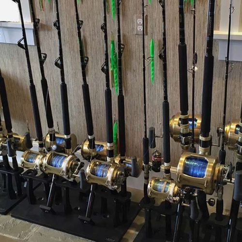Fishing Rod Rack for 33 Conventional and Spinner Rods & Reels