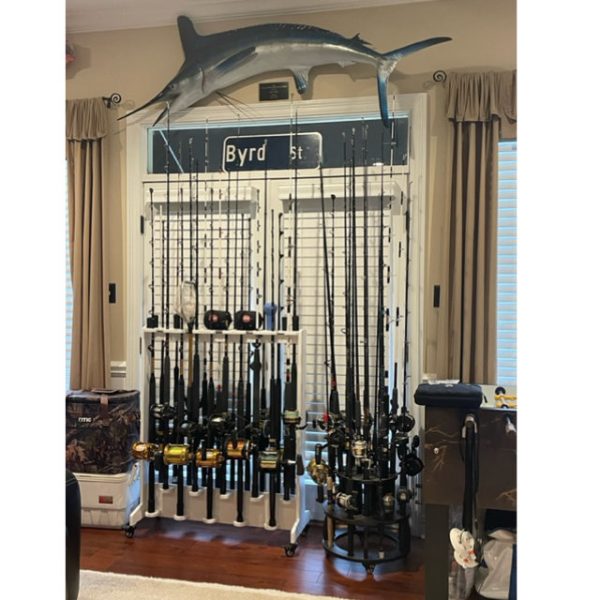  Go Pal RR1 Horizontal Fishing Rod Holder Store 6 Rods or  Fishing Rod Combos Wall Mounted Fishing Rod Rack for Garage, Horizontal  6-Rod Rack : Sports & Outdoors